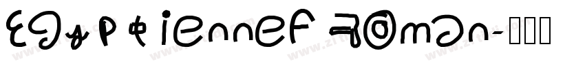 EgyptienneF Roman字体转换